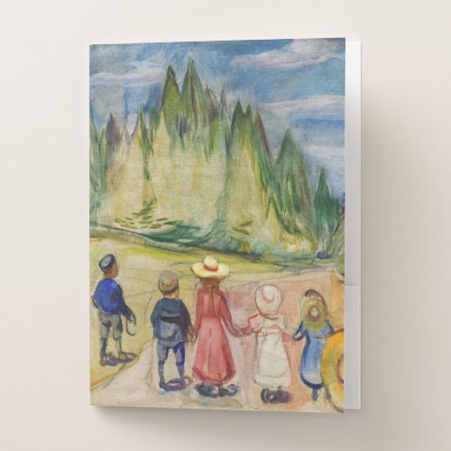Edvard Munch _ The Fairytale Forest Pocket Folder