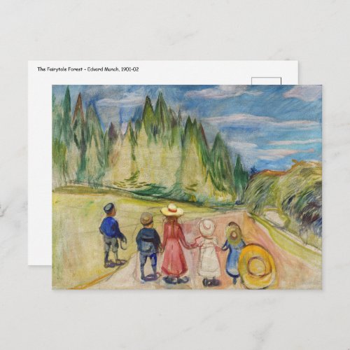Edvard Munch _ The Fairytale Forest Postcard