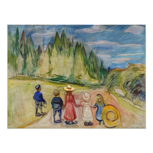 Edvard Munch _ The Fairytale Forest Poster