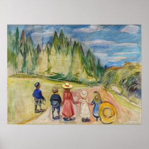 Edvard Munch - The Fairytale Forest Poster