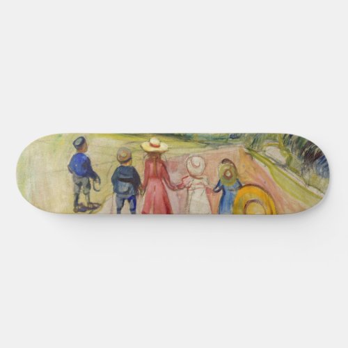 Edvard Munch _ The Fairytale Forest Skateboard