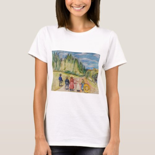 Edvard Munch _ The Fairytale Forest T_Shirt