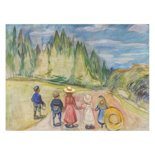 Edvard Munch _ The Fairytale Forest Tablecloth