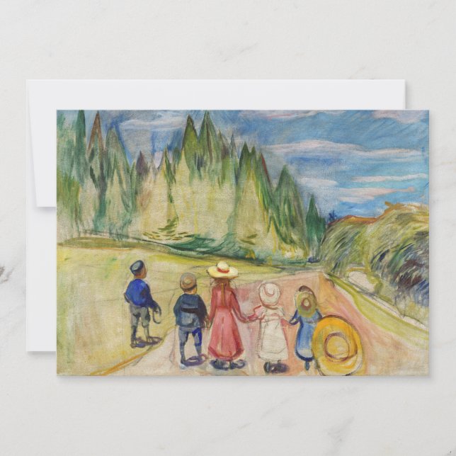 Edvard Munch - The Fairytale Forest Thank You Card (Front)