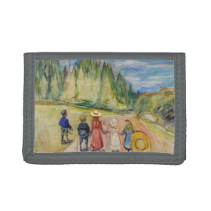 Edvard Munch - The Fairytale Forest Tri-fold Wallet
