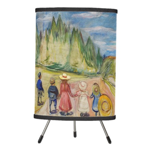 Edvard Munch _ The Fairytale Forest Tripod Lamp