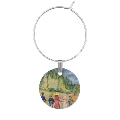 Edvard Munch _ The Fairytale Forest Wine Charm