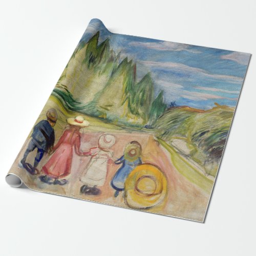 Edvard Munch _ The Fairytale Forest Wrapping Paper