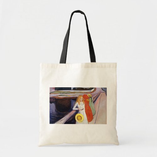 Edvard Munch _ The Girls on the Bridge 1901 Tote Bag