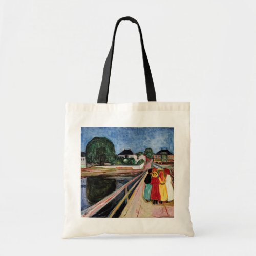 Edvard Munch _ The Girls on the Bridge 1902 Tote Bag