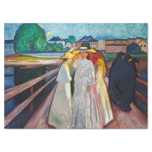 Edvard Munch _ The Girls on the Bridge 1903 Tissue Paper