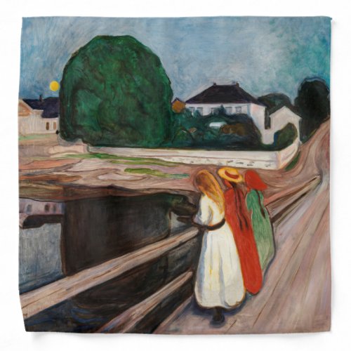 Edvard Munch _ The Girls on the Bridge Bandana