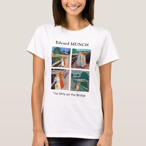 Edvard Munch _ The Girls on the Bridge Selection T_Shirt