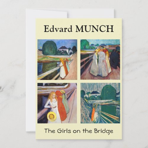 Edvard Munch _ The Girls on the Bridge Selection Thank You Card