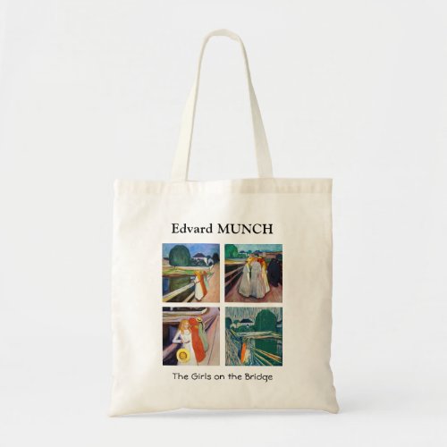 Edvard Munch _ The Girls on the Bridge Selection Tote Bag