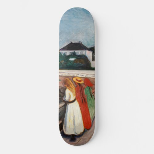 Edvard Munch _ The Girls on the Bridge Skateboard