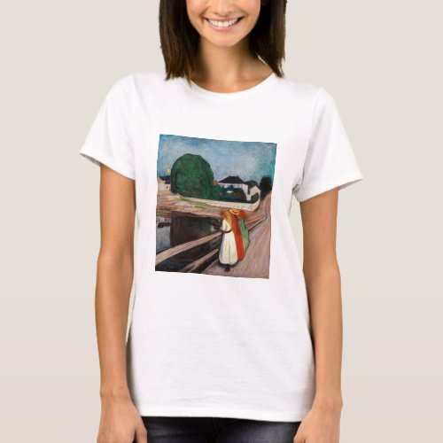 Edvard Munch _ The Girls on the Bridge T_Shirt