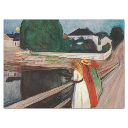 Edvard Munch _ The Girls on the Bridge Tissue Paper