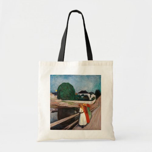 Edvard Munch _ The Girls on the Bridge Tote Bag