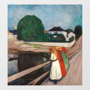 Edvard Munch - The Girls on the Bridge Wall Decal