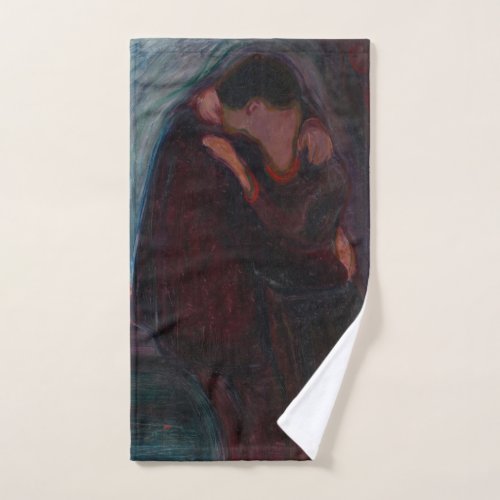 Edvard Munch _ The Kiss Bath Towel Set