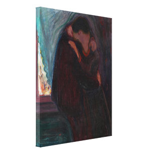 Edvard Munch - The Kiss Canvas Print