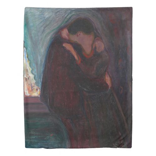 Edvard Munch _ The Kiss Duvet Cover