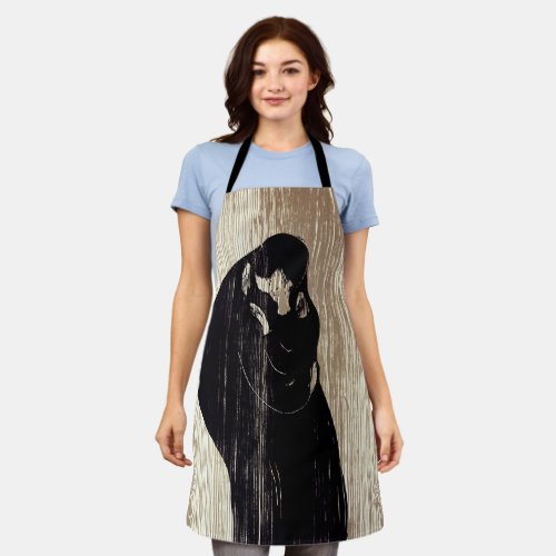 Edvard Munch _ The Kiss IV Apron