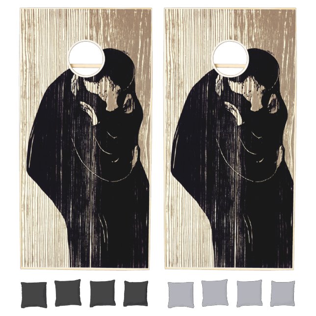 Edvard Munch - The Kiss IV Cornhole Set (Set)