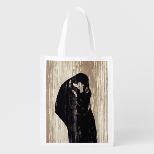 Edvard Munch _ The Kiss IV Grocery Bag