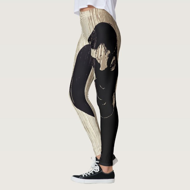 Edvard Munch - The Kiss IV Leggings (Left)