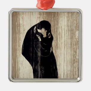 Edvard Munch - The Kiss IV Metal Ornament