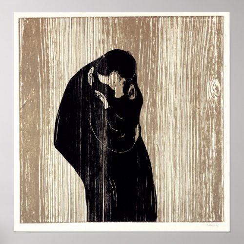 Edvard Munch _ The Kiss IV Poster