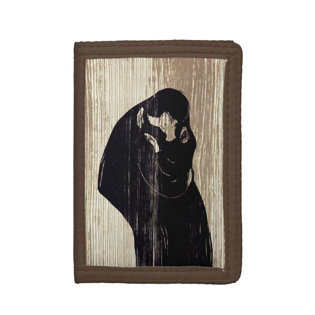 Edvard Munch - The Kiss IV Trifold Wallet (Front Vertical)