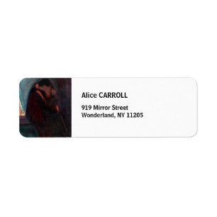 Edvard Munch - The Kiss Label