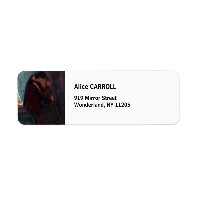 Edvard Munch - The Kiss Label (Front)