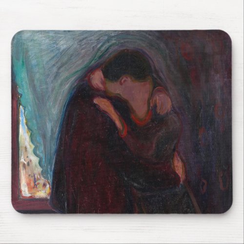 Edvard Munch _ The Kiss Mouse Pad