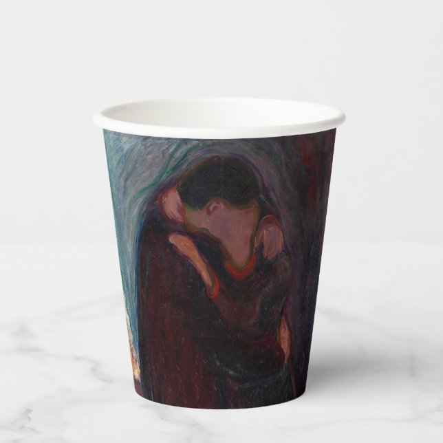 Edvard Munch - The Kiss Paper Cups (Front)