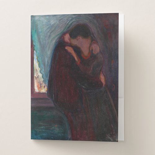 Edvard Munch _ The Kiss Pocket Folder