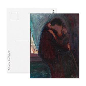 Edvard Munch - The Kiss Postcard