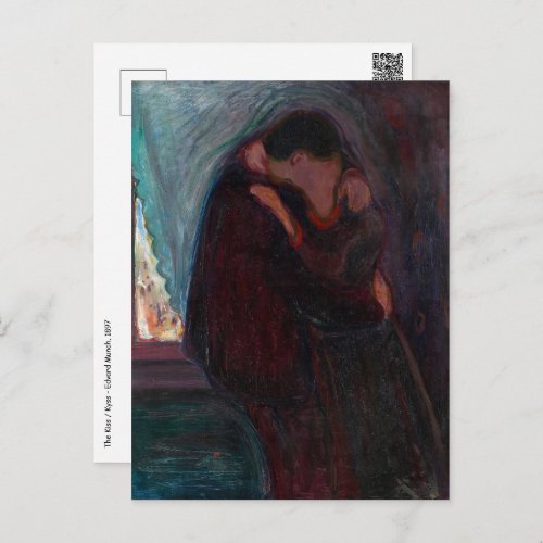 Edvard Munch _ The Kiss Postcard