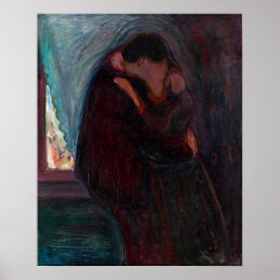 Edvard Munch - The Kiss Poster