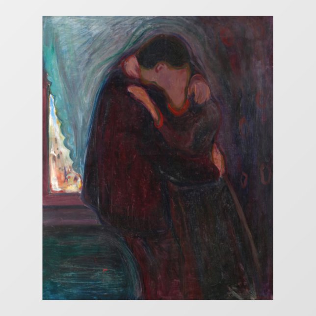 Edvard Munch - The Kiss Wall Decal (Front)