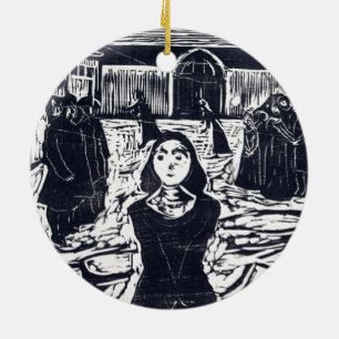 Edvard Munch The Pretenders The Last Hour Ceramic Ornament