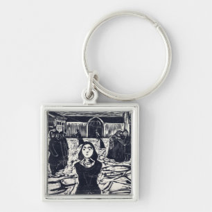 Edvard Munch The Pretenders The Last Hour Keychain