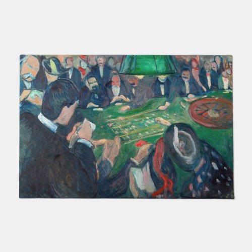 Edvard Munch _ The Roulette Table in Monte Carlo Doormat