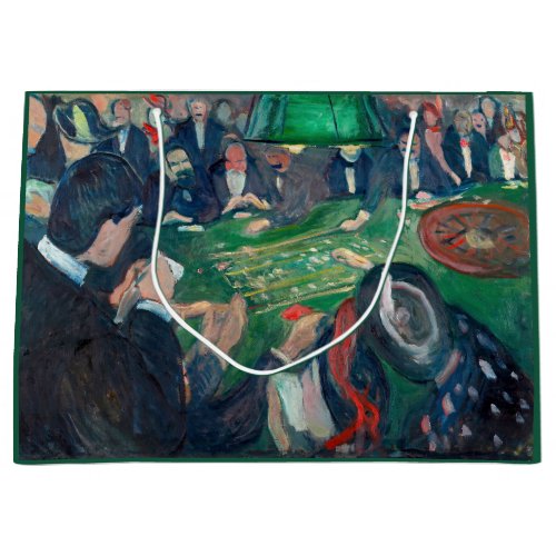 Edvard Munch _ The Roulette Table in Monte Carlo Large Gift Bag