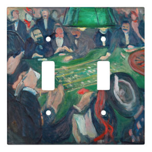 Edvard Munch - The Roulette Table in Monte Carlo Light Switch Cover