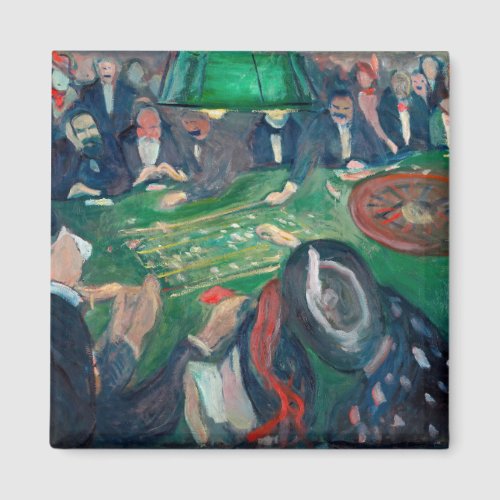 Edvard Munch _ The Roulette Table in Monte Carlo Magnet