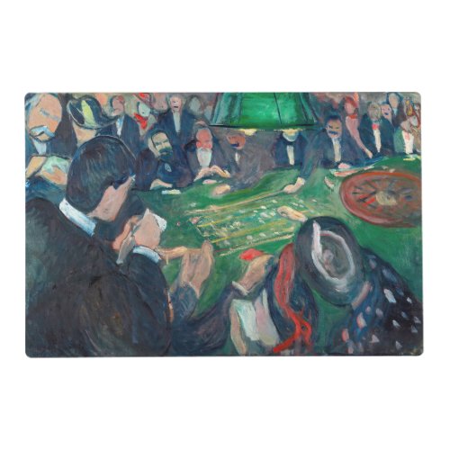 Edvard Munch _ The Roulette Table in Monte Carlo Placemat